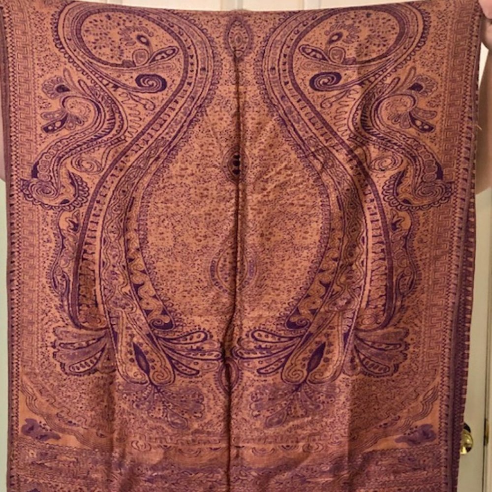 Vintage Authentic PASHMINA Scarf/Shawl